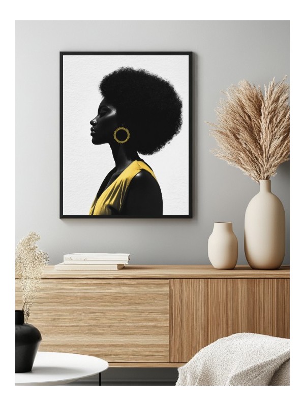 Affiche - Solane - Accueil | Oueso - Art Afro Contemporain