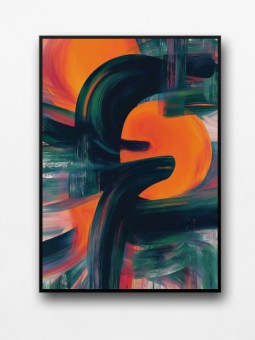 Affiche encadrée - Courbe