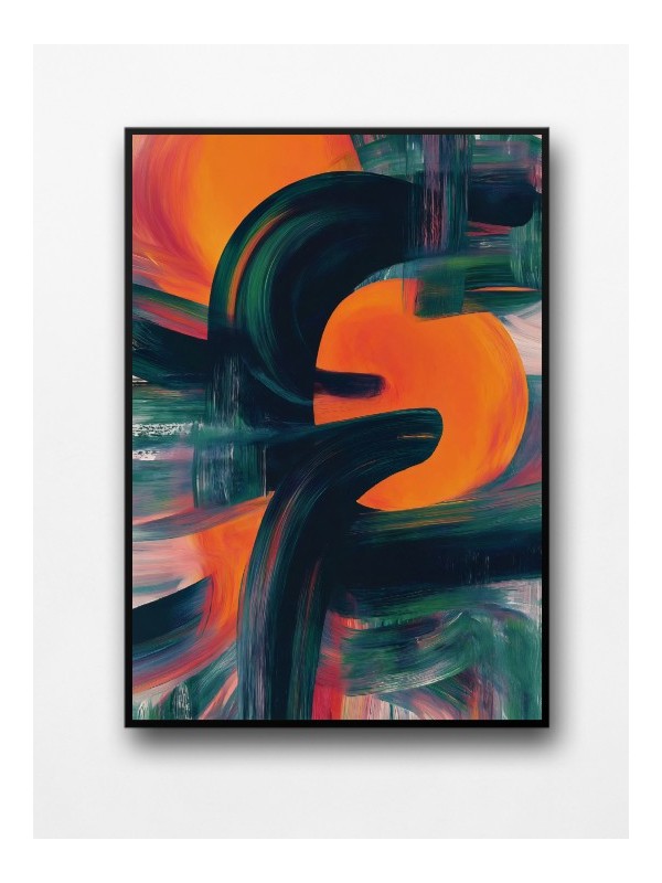 Affiche encadrée - Courbe