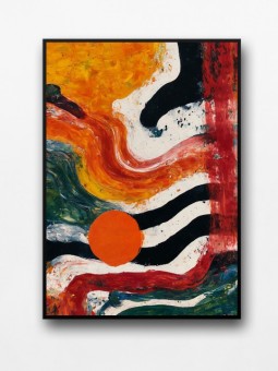 Affiche encadrée - Flamme