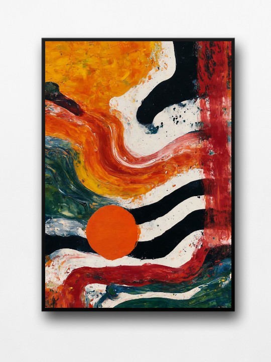 Framed poster - Flamme-Accueil-OUESO