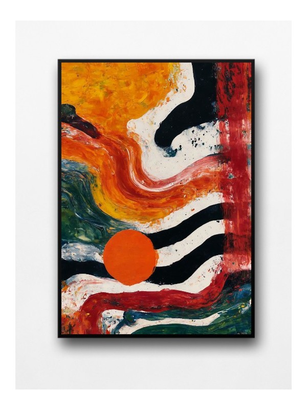 Framed poster - Flamme