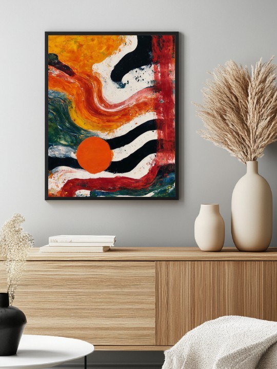 Framed poster - Flamme-Accueil-OUESO