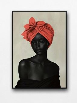Framed poster - Femme noire - Accueil | Oueso - Contemporary Afro Art