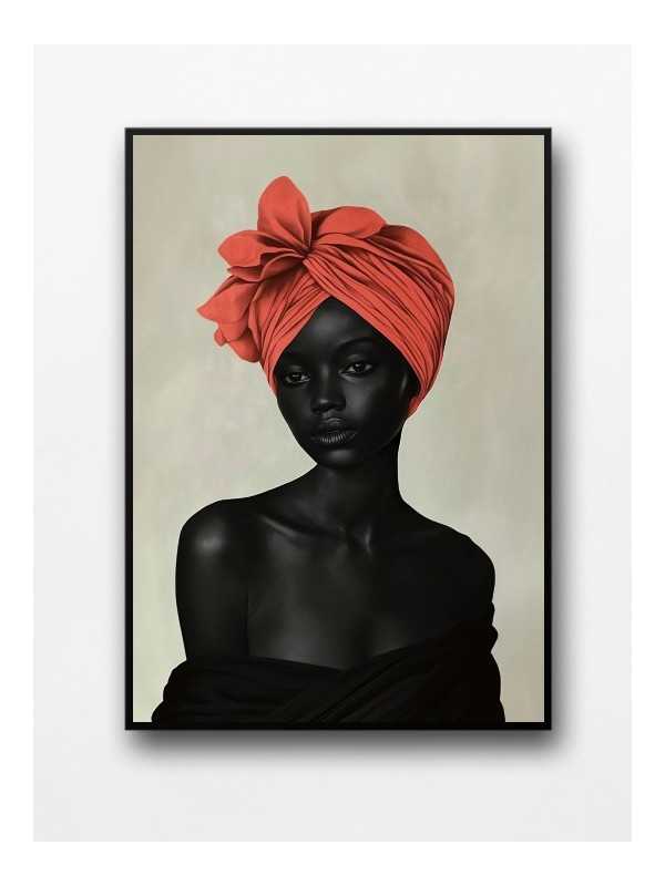 Framed poster - Femme noire - Accueil | Oueso - Contemporary Afro Art