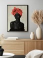 Framed poster - Femme noire - Accueil | Oueso - Contemporary Afro Art
