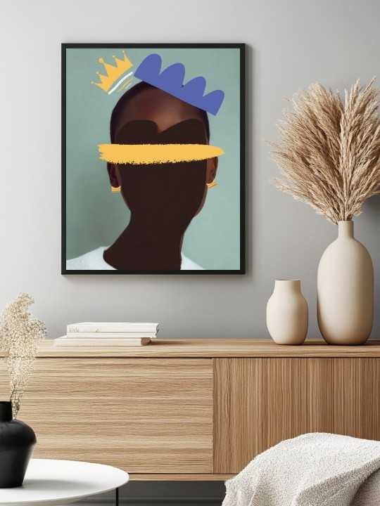 Poster - Queen Mohwe - Accueil | Oueso - Contemporary Afro Art Poster - Queen Mohwe-Accueil-OUESO