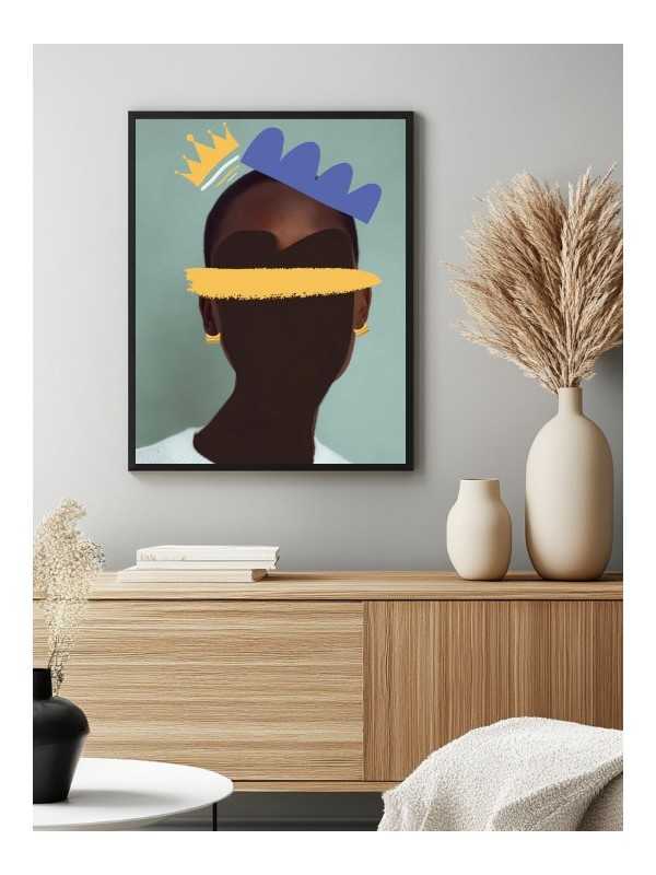 Affiche - Queen Mohwe - Accueil | Oueso - Art Afro Contemporain