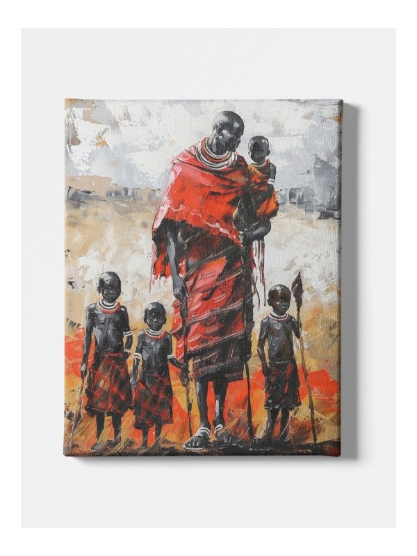 Canvas - Massai father Canvas - Massai father