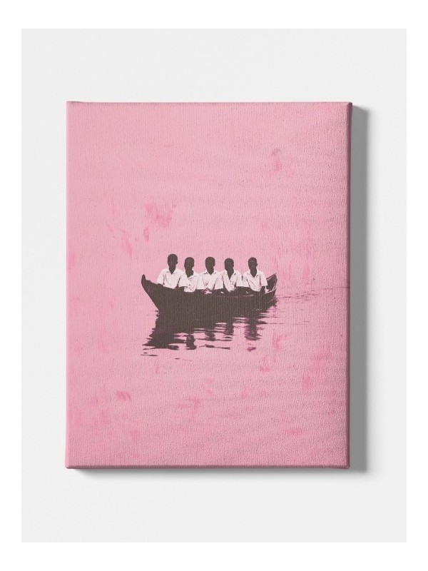 Toile - Pirogue rose Toile - Pirogue rose