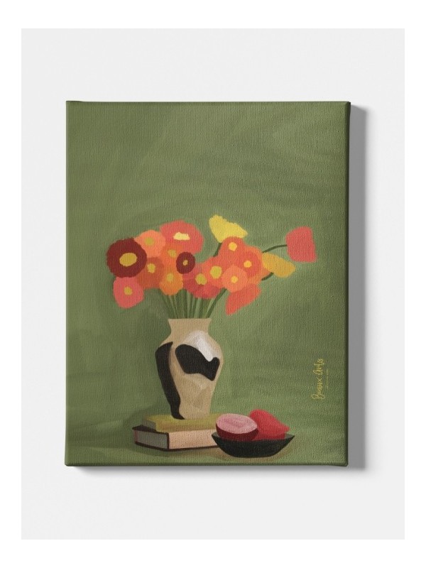 Canvas - Hot flowers (Beaux art)