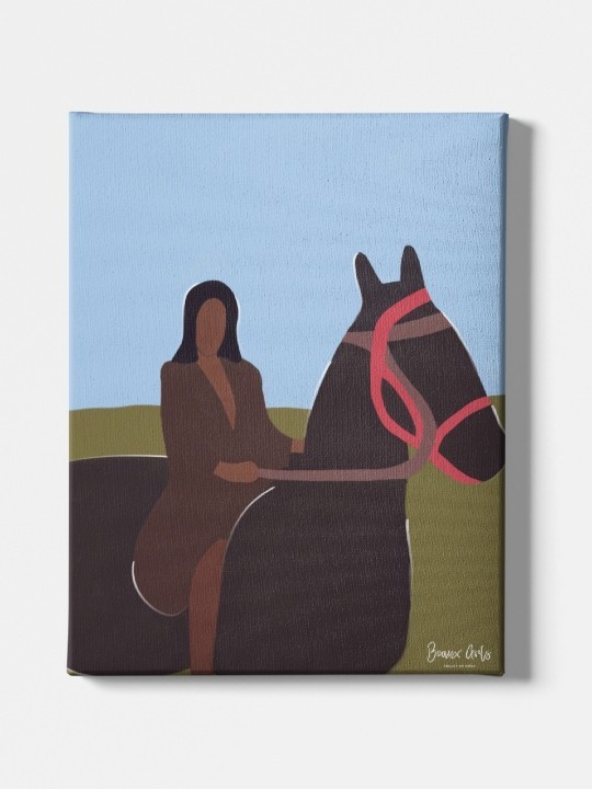 Toile - Équitation (Beaux arts)-Accueil-OUESO