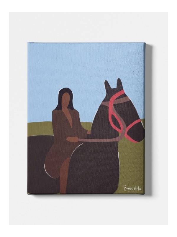 Toile - Équitation (Beaux arts)