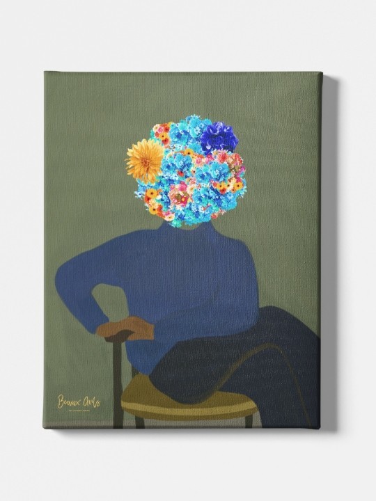 Toile - Fleur d'Esprit (Beaux arts)-Accueil-OUESO