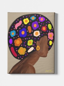 Canvas - Afro coloré (Beaux arts)