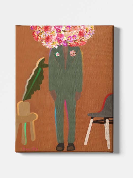 Toile - Bouquet humain (Beaux arts)-Accueil-OUESO