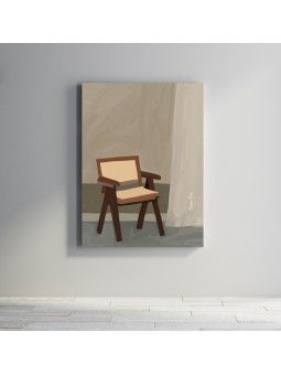 Plexiglas - Wooden chair (Beaux arts)