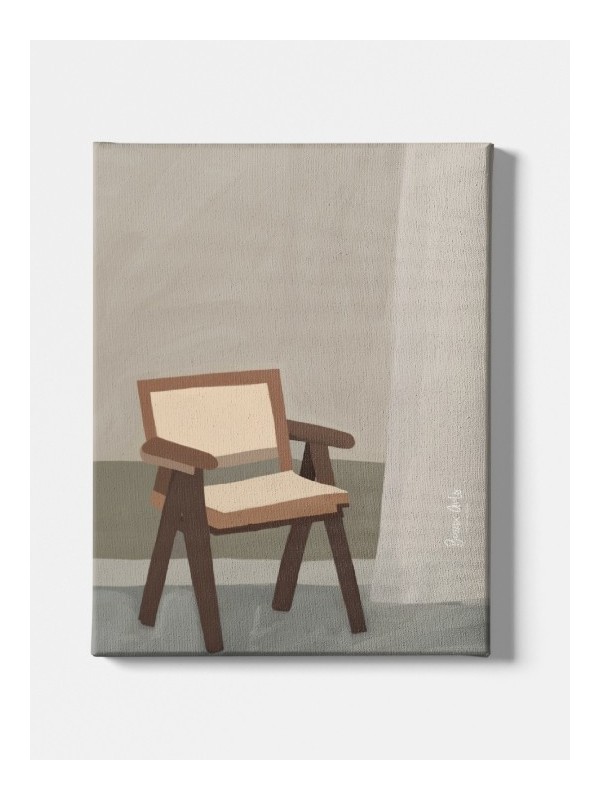 Toile - Wooden chair (Beaux arts)