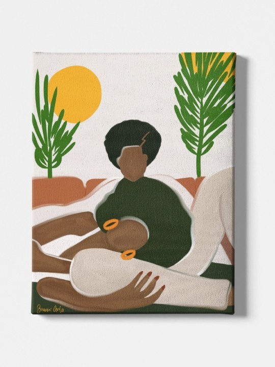 Canvas - Couple Solidaire (Beaux arts) Canvas - Couple Solidaire (Beaux arts)-Accueil-OUESO