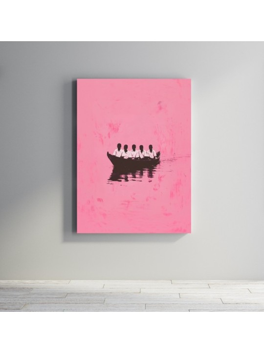 Plexiglas - Pirogue rose-Accueil-OUESO