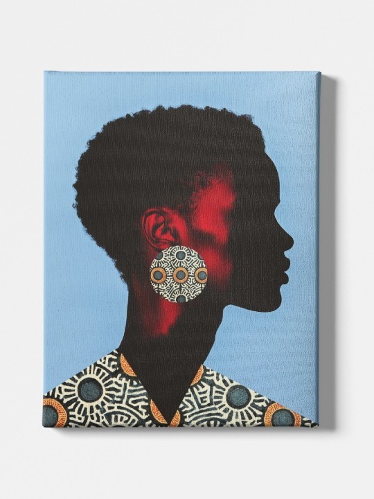 Toile - Bama (Wax pop art)-Accueil-OUESO