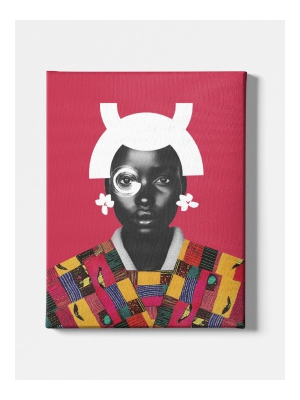 Canvas - Rouge cœur (Wax Pop Art)