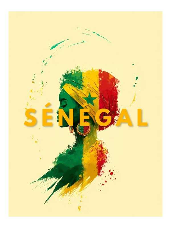 Affiche - Sénégal - Accueil | Oueso - Art Afro Contemporain