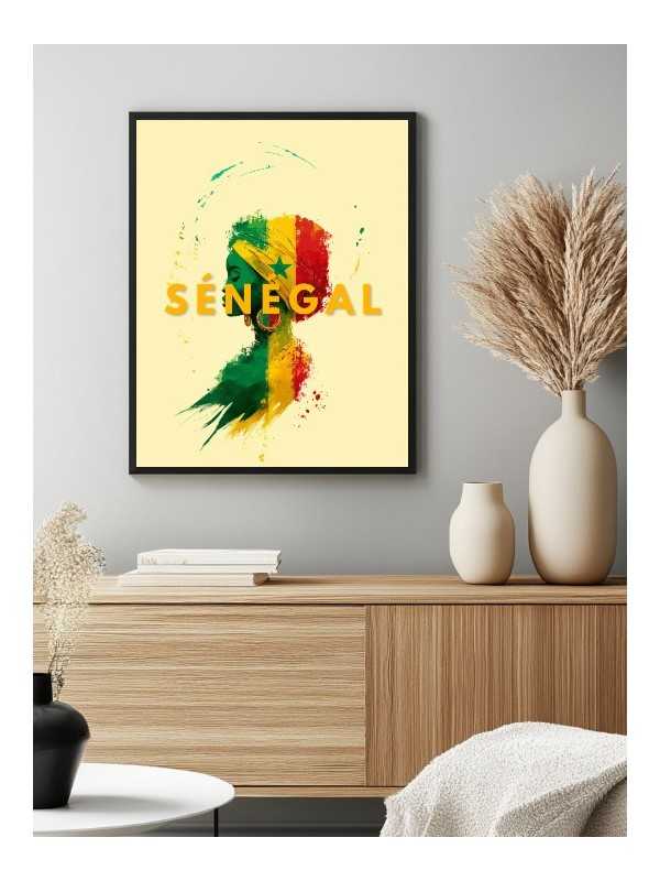 Affiche - Sénégal - Accueil | Oueso - Art Afro Contemporain