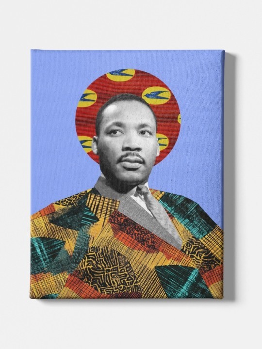 Toile - Martin Luther King Wax-Accueil-OUESO