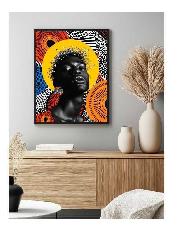 Affiche - Vipo (Wax Pop Art) - Accueil | Oueso - Art Afro Contemporain