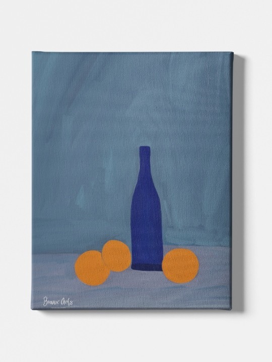 Toile - Bouteille (Beaux arts)-Accueil-OUESO