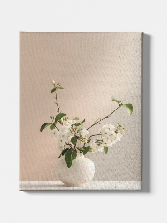 Toile - White Flowers Toile - White Flowers-Accueil-OUESO