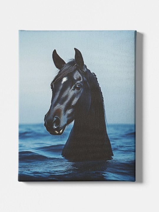 Canvas - Cheval Noir-Accueil-OUESO