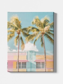 Toile - Twin palm trees