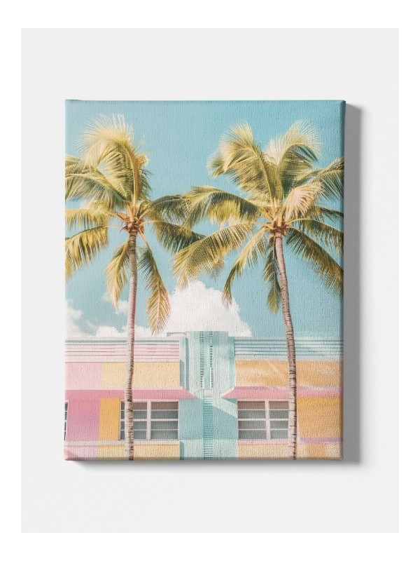 Toile - Twin palm trees Toile - Twin palm trees