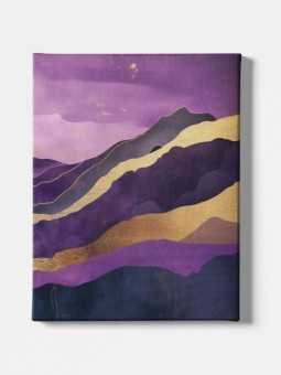 Canvas - Gold on purple