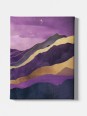 Canvas - Gold on purple