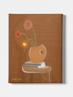 Toile - Bouquet Marron (Beaux art)
