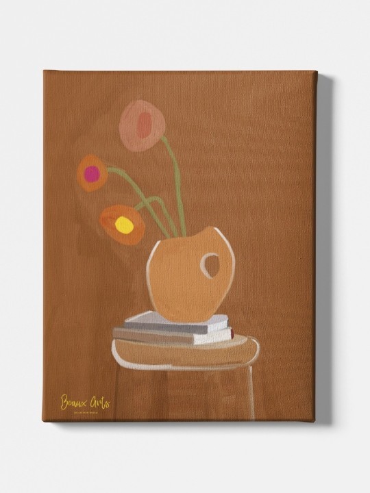 Canvas - Bouquet Marron (Beaux art)-Accueil-OUESO
