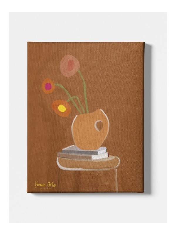 Canvas - Bouquet Marron (Beaux art)