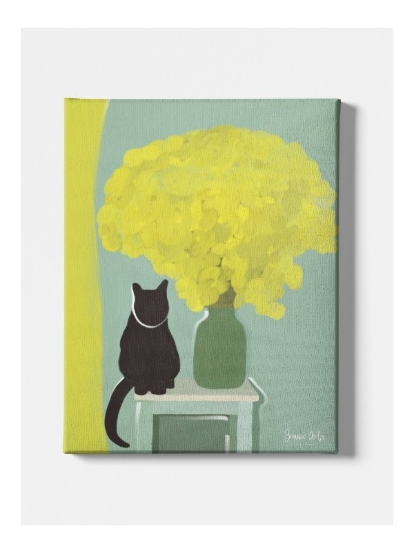 Toile - Black cat (Beaux arts)