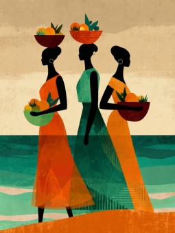 Affiche - Titio - Accueil | Oueso - Art Afro Contemporain