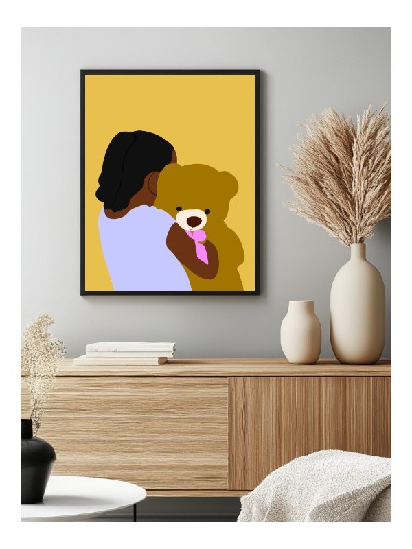 Affiche - Cuddly girl