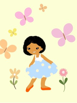 Poster - Sourire en Fleurs