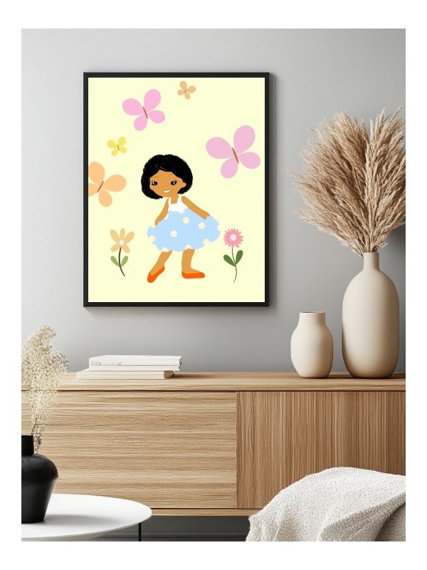 Poster - Sourire en Fleurs