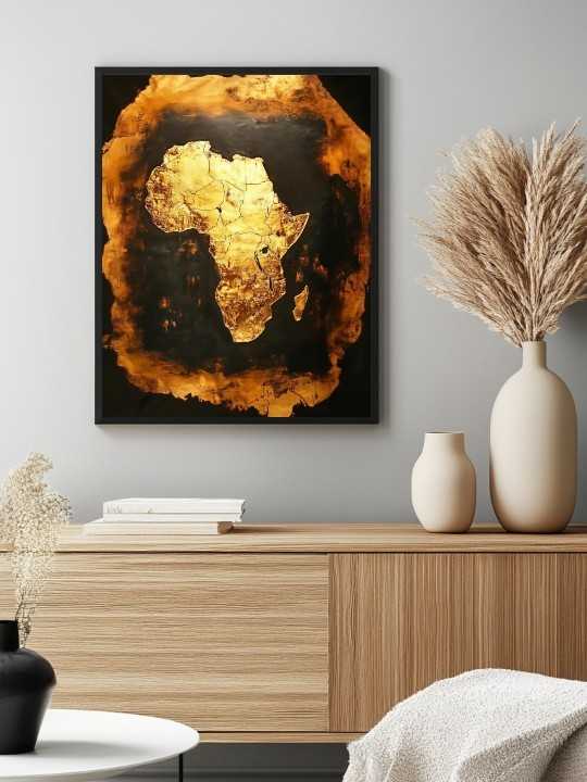 Affiche - Africa home - Accueil | Oueso - Art Afro Contemporain Affiche - Africa home-Accueil-OUESO