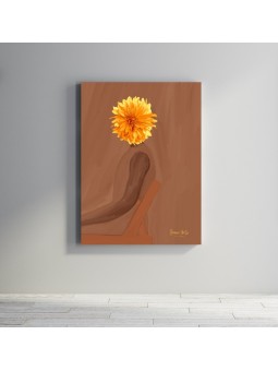 Plexiglas - Head flower (Beaux art)