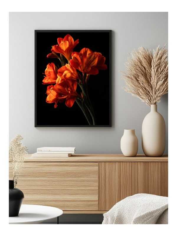 Poster - Bota orange - Accueil | Oueso - Contemporary Afro Art Poster - Bota orange - Accueil | Oueso - Contemporary Afro Art