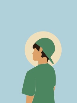 Poster - Casquette l'envers