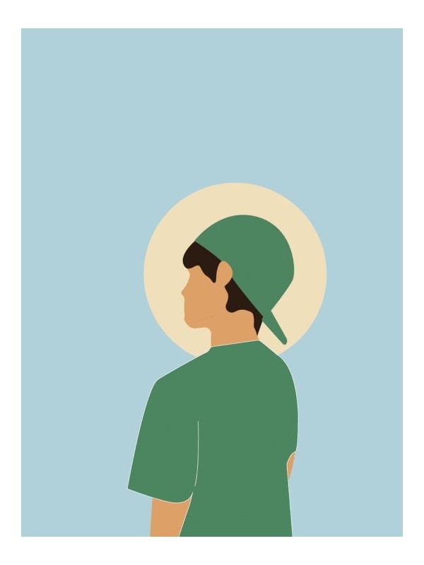 Affiche - Casquette l'envers